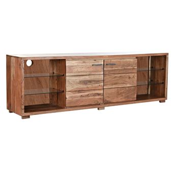 Mueble De Tv Dkd Home Decor Marrón Cristal Acacia