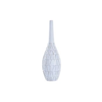 Jarrón Dkd Home Decor Blanco Resina Moderno (19 X 19 X 60 Cm)