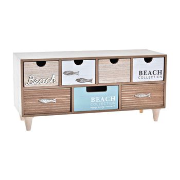 Caja-joyero Dkd Home Decor Madera Playa (40 X 16 X 19 Cm)