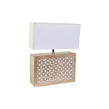 Lámpara De Mesa Dkd Home Decor Marrón Blanco 220 V 50 W Árabe (33 X 12 X 41 Cm)