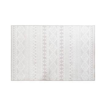 Alfombra Dkd Home Decor Gris Blanco Ikat (120 X 180 X 0,4 Cm)