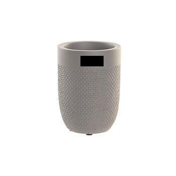 Vaso Dkd Home Decor 8 X 8 X 10,5 Cm Gris Cemento