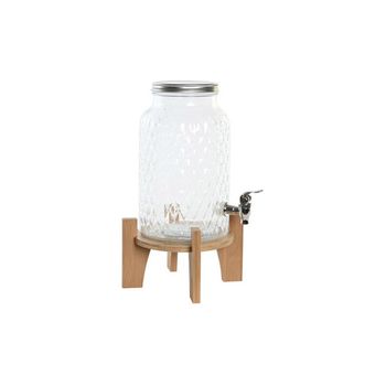 Dispensador Cristal Base Bambu Marca