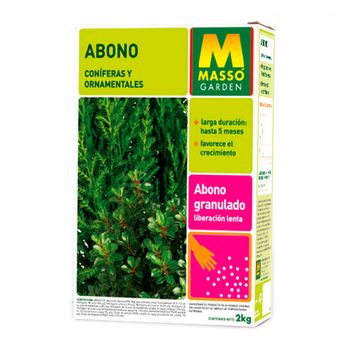 Abono Coniferas Y Setos 2kg Masso - Neoferr..