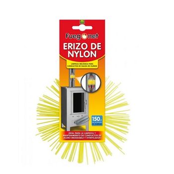 Erizo Deshollinador De Nylon Fuegonet Para Tubos De Acero Inoxidable Y Galvanizado. Limpieza En Profundidad. Diámetro De 150 Mm