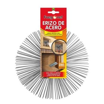 Kit Deshollinador Ducto Estufa de Pellets M 8,40 Con Hisopo Acero D.80MM