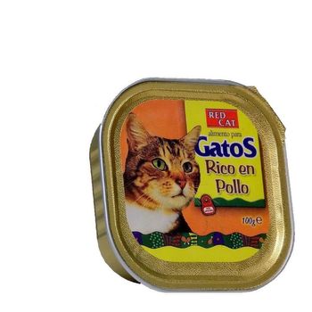 Bandeja De Paté Red Cat 100g Rico En Pollo Para Gatos