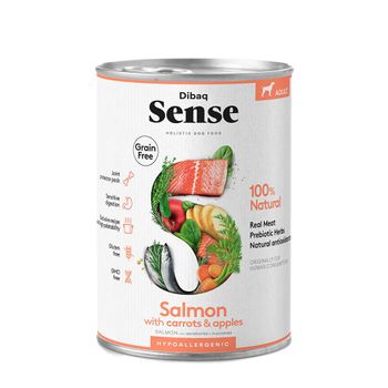 Dibaq Sense Grain Free Salmon Lata Humedo Perro 380gr