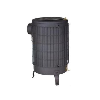 Estufa De Leña Redonda Pequeña, Barata, De Hierro, 14 Kw Conducto De 100mm  Acabada En Color Negro con Ofertas en Carrefour