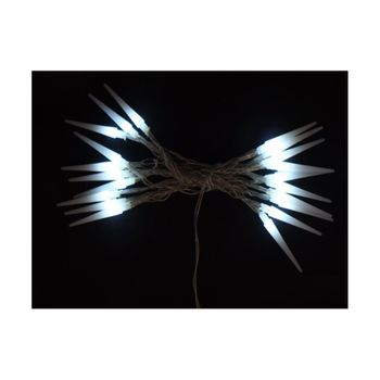 Luz Navidad Fija Bl Led 20 Luces Cono Juinsa_ _