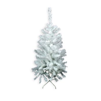 Árbol De Navidad Artificial De 196 Ramas Blancas De Pe Y Pvc Ø 60x120 Cm