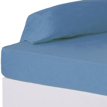 Sábana Bajera Ajustable 90 X 200 X 25 Cm 100% Algodón Salvia con Ofertas en  Carrefour