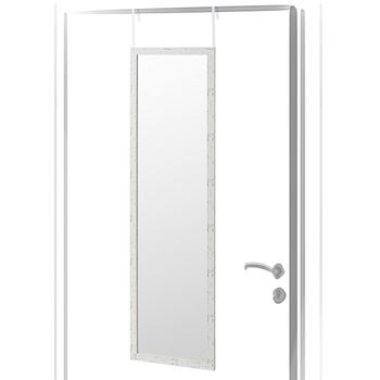 Espejo De Puerta Blanco Nórdico De Plástico De 35 X 125 Cm