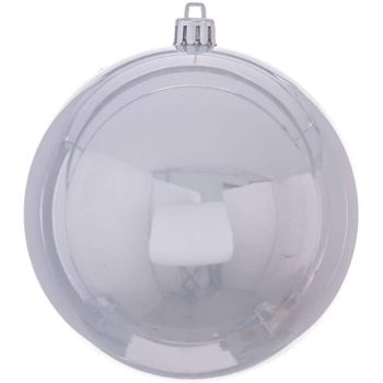 Bola De Navidad Perla Plástico Plata