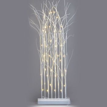 Rama De Navidad Con Luces Para Exterior De Led Blanca De 120 Cm