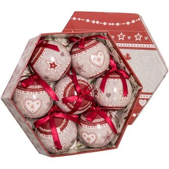 Bolas De Navidad Con Estrellas De Plástico Rojas Románticas Para Decoración Christmas - Lolahome