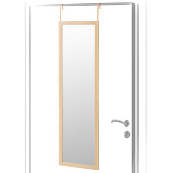 Espejo De Puerta Beige Clásico De Plástico De 35x125 Cm