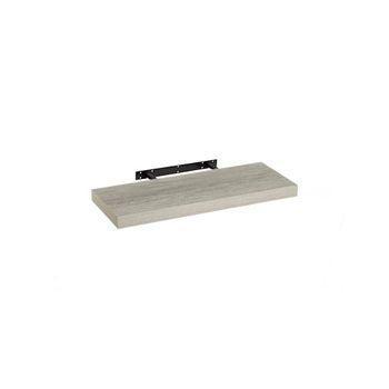 Estante De Pared De Madera Mdf Gris De 23x60 Cm