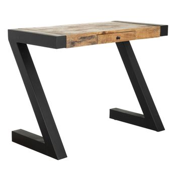 Escritorio Madera Oscura 100x50 Cm Harison con Ofertas en Carrefour