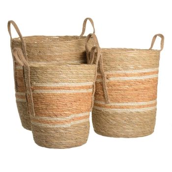 Capazo De Esparto Con Asas Decorativo Capazo Fibra Natural Sostenible Cesto  Para Leña 45 X 35 X 20 Cm con Ofertas en Carrefour