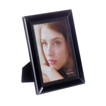 Portafotos Luxury Negro De Cristal Para Foto De 13x18 Cm