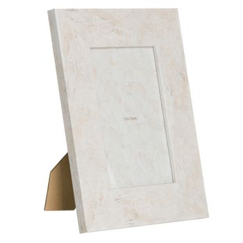 Marco De Fotos Efecto Mármol Beige De Madera Mdf Para Foto De 10x15 Cm