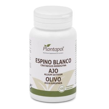 Espino Blanco Ajo Olivo 550 Mg 100 Comp Planta Pol
