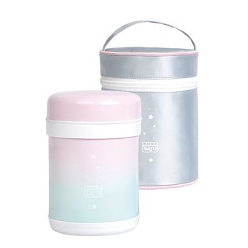 Termo Papillero De Acero Con Bolsa Saro Galaxy 900 Ml