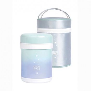 Termo Papillero "galaxia" Con Bolsa 900 Ml, Modelo:menta/azul