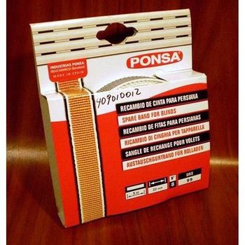 Cinta Persiana 22mm Gris/beige - Cambesa - Bl388006 - 6 M..