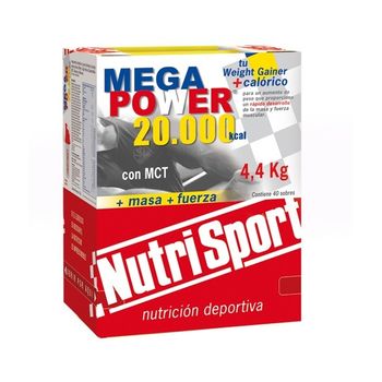 Carbohidratos Sabor Chocolate Caja 40 Sobres 4.4.kg-megapower Batidos Sobres Nutrisport