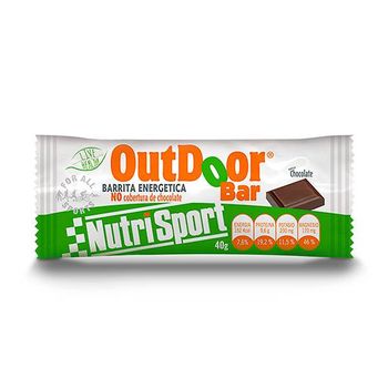 Nutrisport - Barrita Outdoor - 1 Barrita X 40 Gr - Deliciosa Y Energética -  Sabor: Chocol