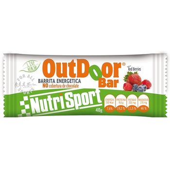 Barritas Energética Outdoor S/cobertura Exp. 20 Bar. - Red-berries Nutrisport