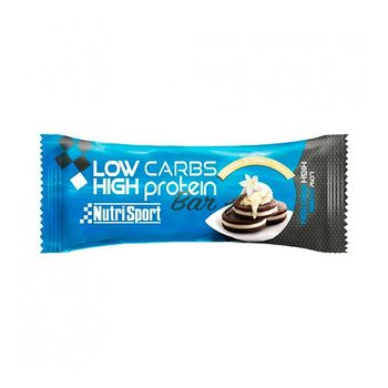 Nutrisport - Barrita Low Carbs - 1 Barrita X 60 Gr - Low Carbs High Protein -  Sabor: Cook