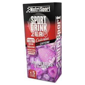 Nutrisport Drink Zero Con Cafeina Pink Berries 5 Sticks X 3,5 Gr