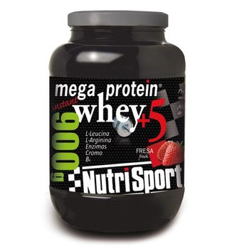 Mega Protein Whey + 5 Fresa 900 Gr Nutrisport