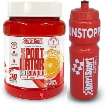 Nutrisport Sport Drink Iso Powder 1020 Gr + Bidón 750 Ml