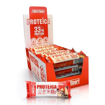 Nutrisport - Barritas Proteicas 24 Barritas X 46 Gr -  Sabor: Cookies - Choco