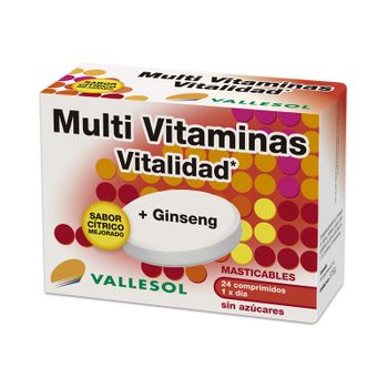 Multivitaminas + Ginseng 24 Comprimidos Vallesol