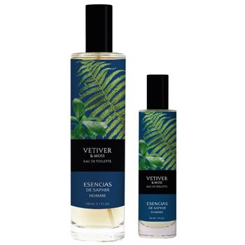 Estuche Fragancia 100 Ml + 30 Ml Esencias De Saphir - Vetiver & Moss