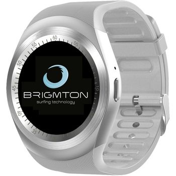 Smartwatch Telefono Bluetooth Blanco 57x45x13 - Brigmton - Bwatch-bt7-b..