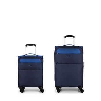 Juego De 3 Maletas De Viaje Trolley Blandas De Poliéster Eva, Extensibles  701000 Azul Vaqu con Ofertas en Carrefour