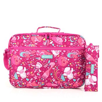 Cartera Gabol Toy Fucsia Con Porta Todo Con Correa Ajustable