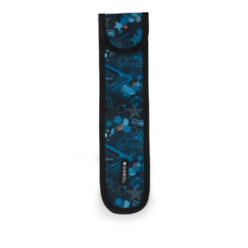 Funda Flauta Gabol Club Azul Y Negro Con Gancho Y Bucle