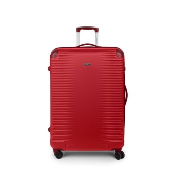 Maleta Mediana Equipaje para Viajar en avión de Bodega 4 Ruedas giratorias  360º Color Rojo 65x42x24cm