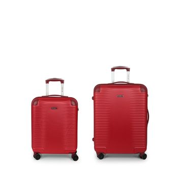 Set De Maletas De Viaje Cabina Y Mediana De Polipropileno Don Algodon  64x44x24 Cm - Rojo con Ofertas en Carrefour