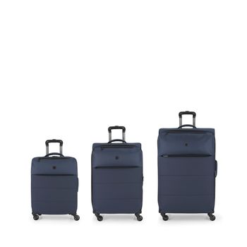 Juego De 3 Maletas De Viaje Trolley Blandas De Poliéster Eva, Extensibles  701000 Antracita con Ofertas en Carrefour