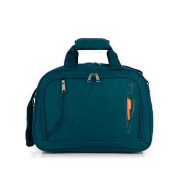 Maleta Portadocumentos de poliéster John Travel, 2 Ruedas, 35 cm, Azul