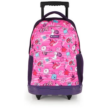 Mochila Con Ruedas Gabol Sticker Con Dibujos E Impermeable