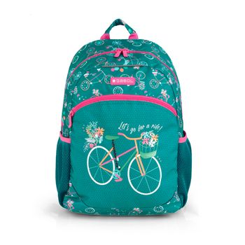 Mochila Adaptable A Carro Gabol Fiori Con Bicicletas Y Resistente Al Agua